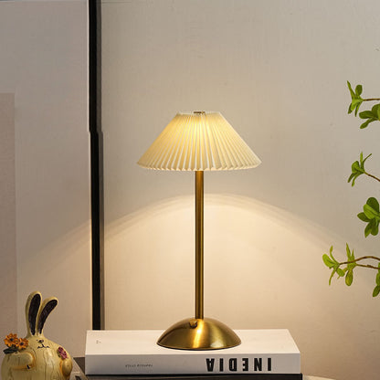 Enara Pleated Bedside Table Lamp