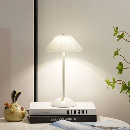 Enara Pleated Bedside Table Lamp