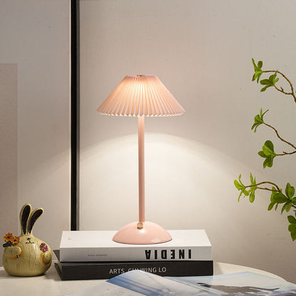 Enara Pleated Bedside Table Lamp