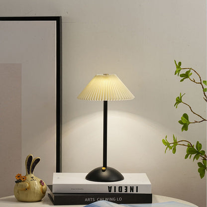 Enara Pleated Bedside Table Lamp