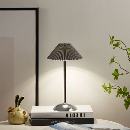 Enara Pleated Bedside Table Lamp
