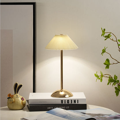 Enara Pleated Bedside Table Lamp