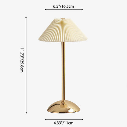 Enara Pleated Bedside Table Lamp