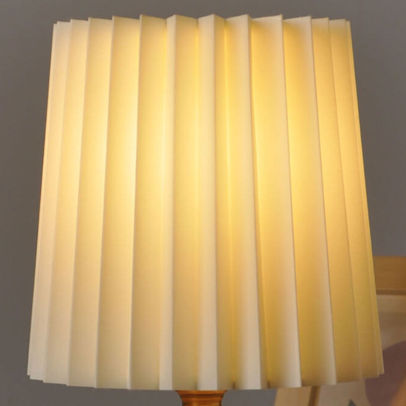 Marlow Pleated Wood Table Lamp