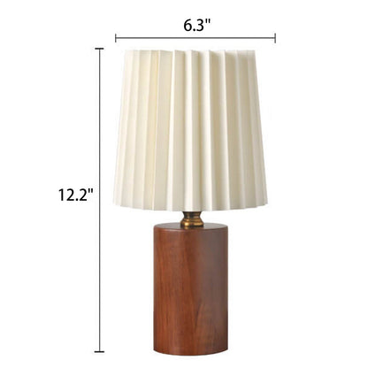 Marlow Pleated Wood Table Lamp