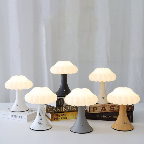 Luna Rechargeable Mushroom Table Lamp