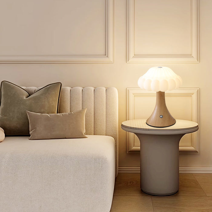 Luna Rechargeable Mushroom Table Lamp