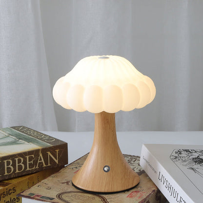 Luna Rechargeable Mushroom Table Lamp