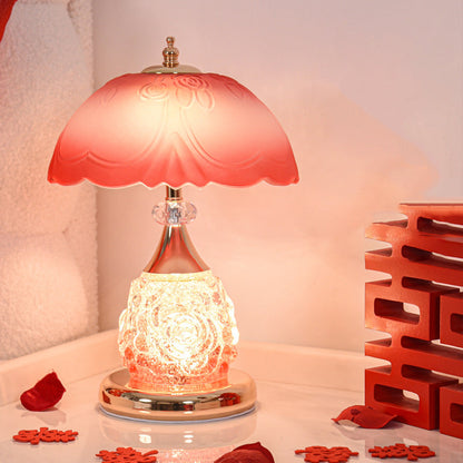 Roselle Frosted Dome Table Lamp