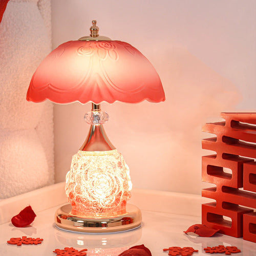 Roselle Frosted Dome Table Lamp