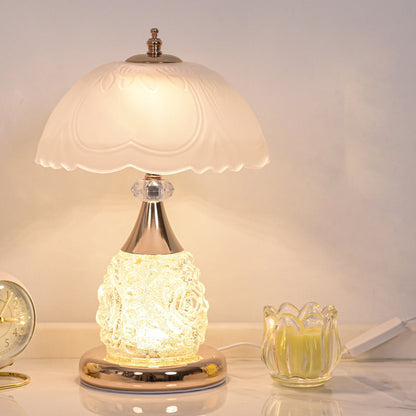 Roselle Frosted Dome Table Lamp