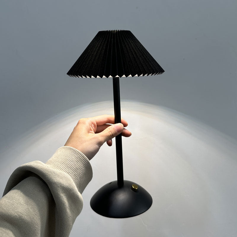 Enara Pleated Bedside Table Lamp
