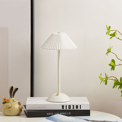 Enara Pleated Bedside Table Lamp