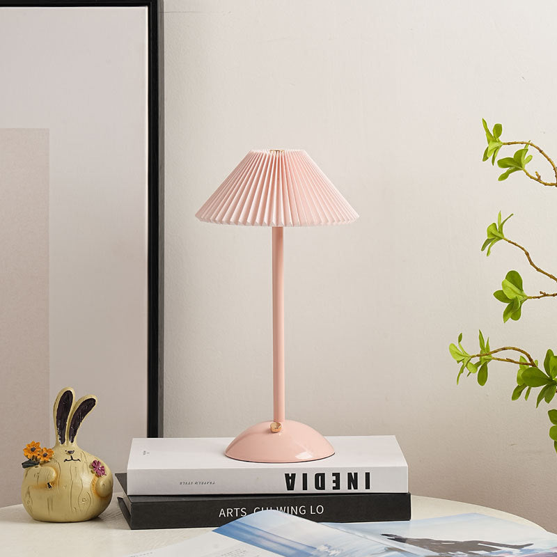 Enara Pleated Bedside Table Lamp