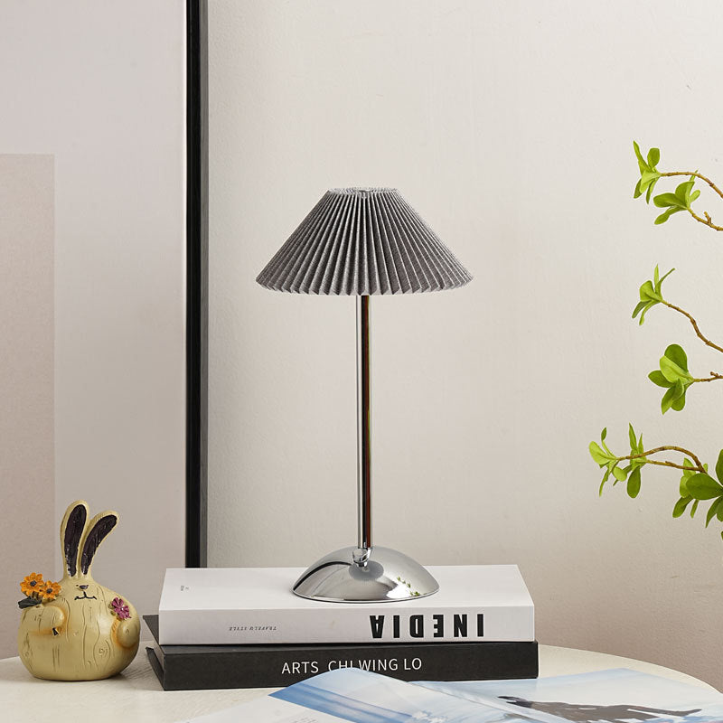 Enara Pleated Bedside Table Lamp