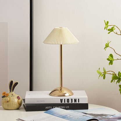 Enara Pleated Bedside Table Lamp